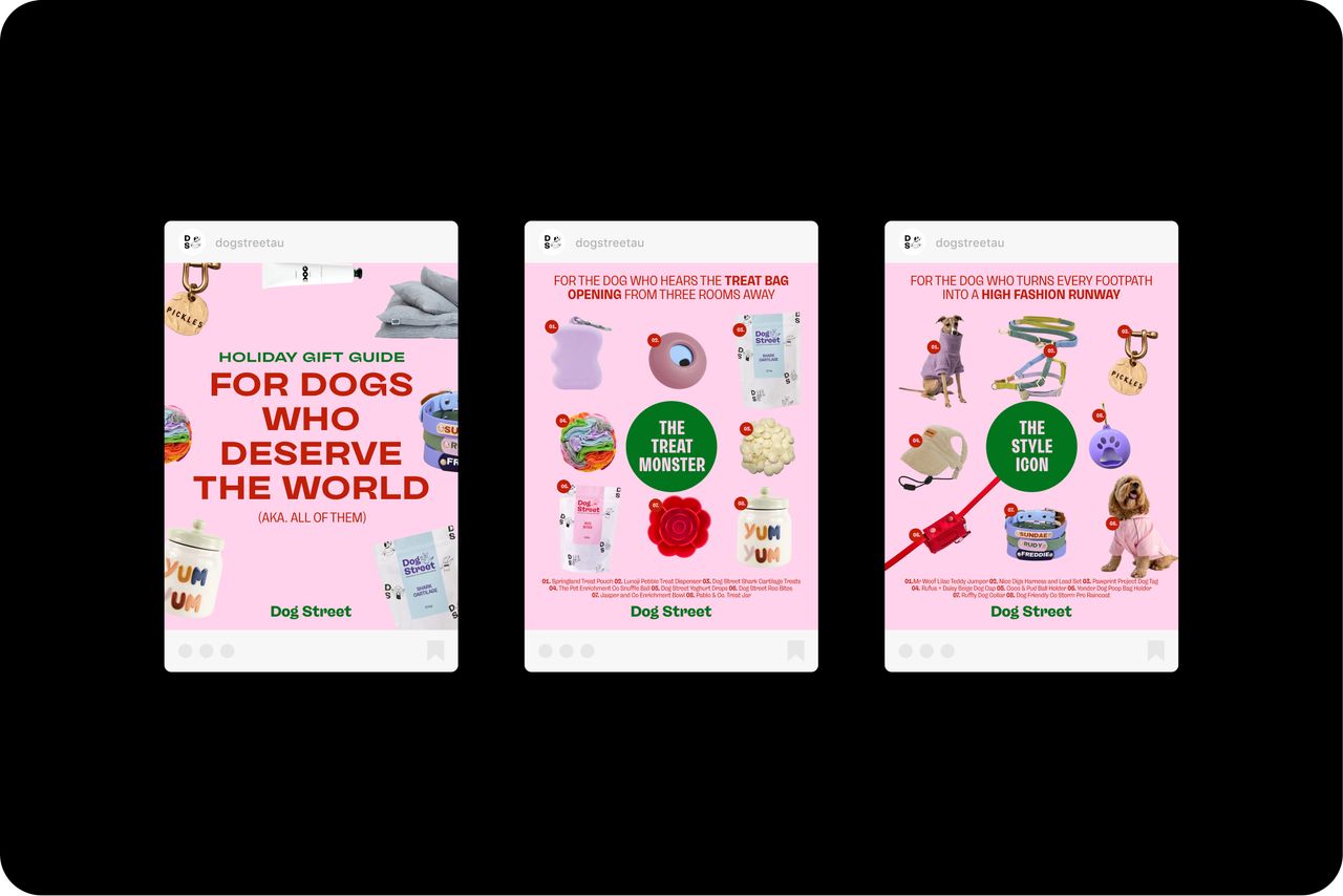 • Seasonal Social Media Designs for Dog Street